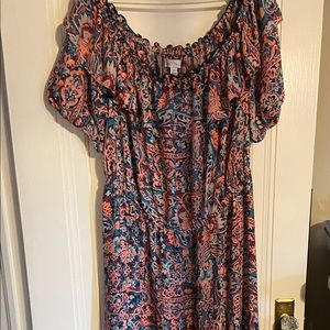 Off shoulder maxi dress